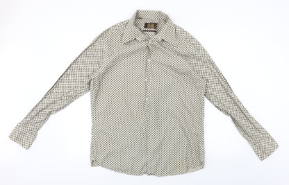 Next  Mens Beige    Button-Up Size 16