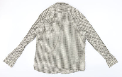 Next  Mens Beige    Button-Up Size 16