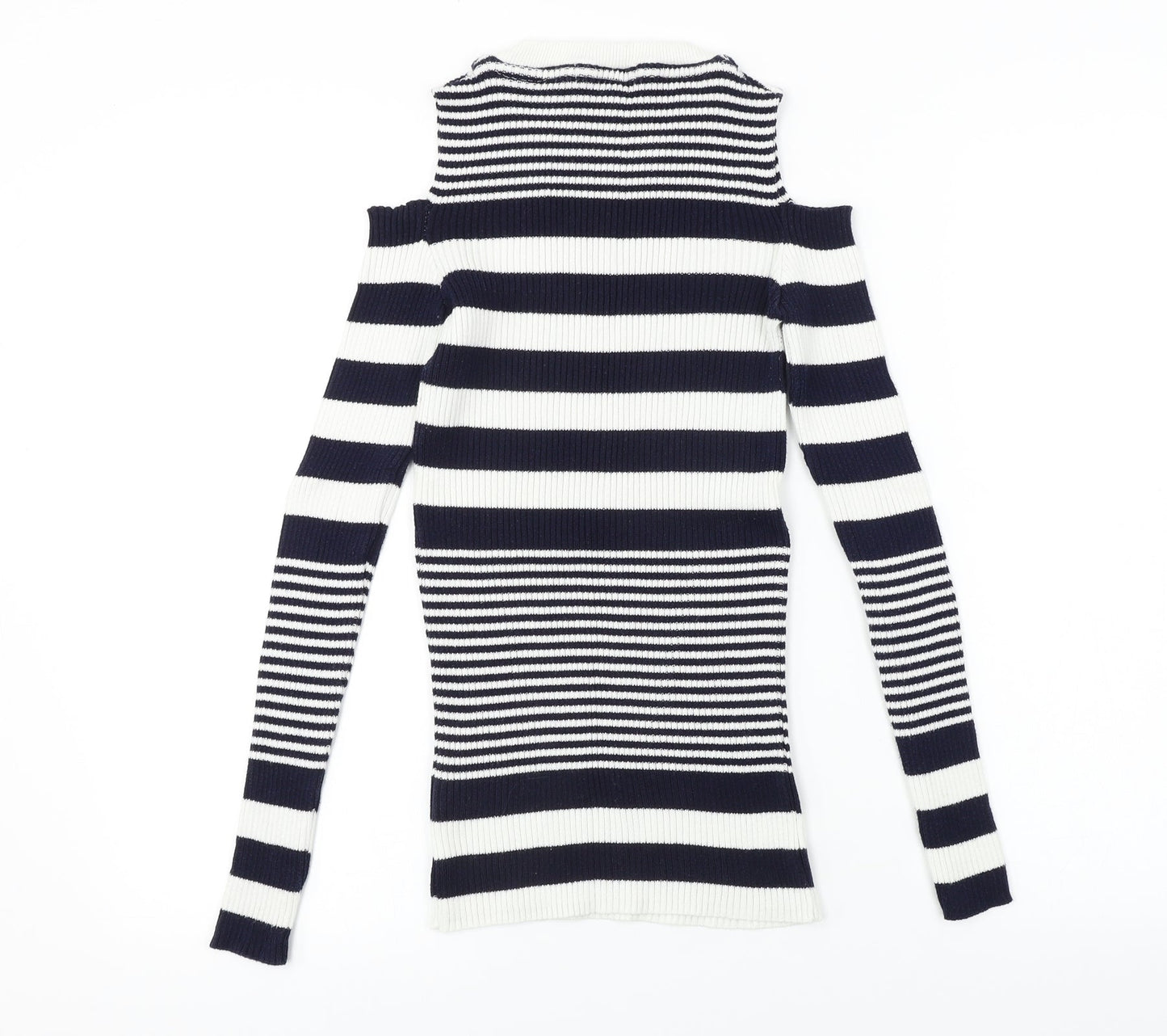NEXT  Womens White Striped  Pullover Jumper Size 8