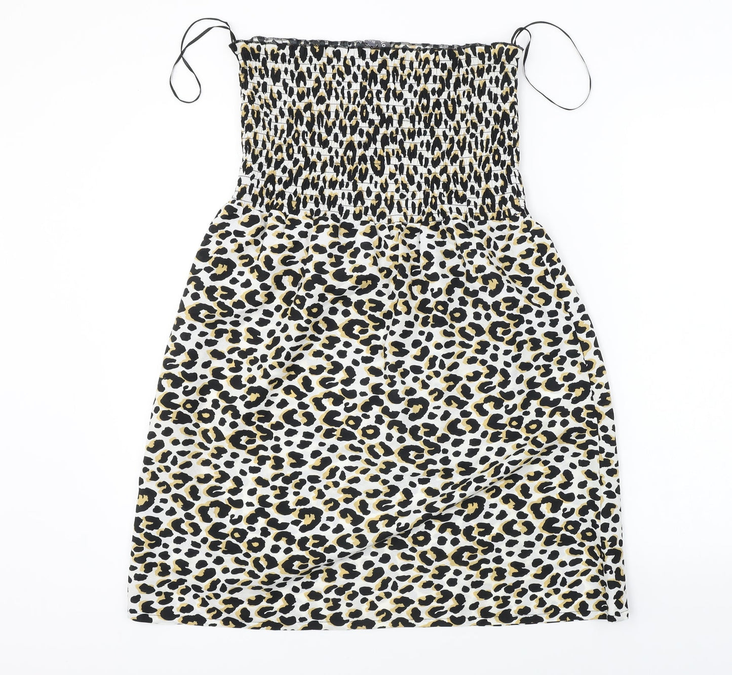 Studio Womens White Animal Print  A-Line  Size 12