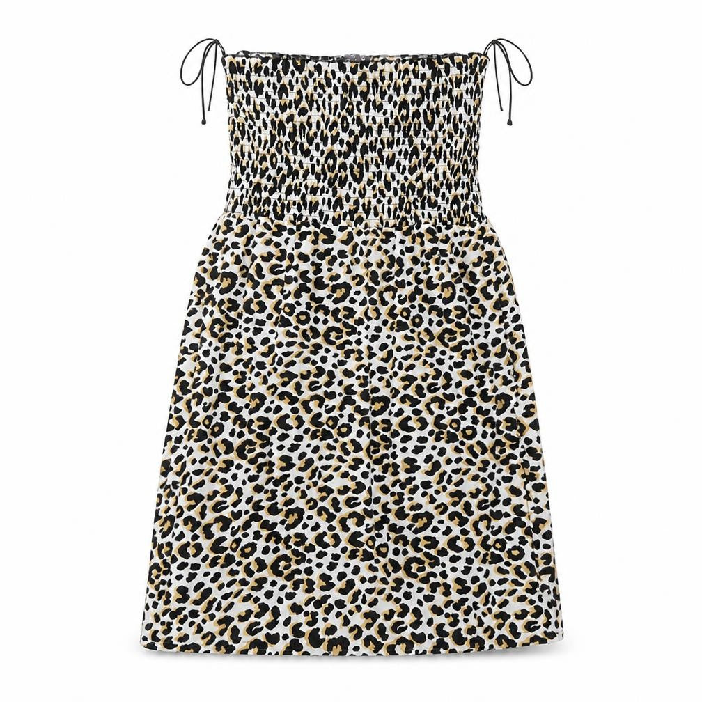 Studio Womens White Animal Print  A-Line  Size 12