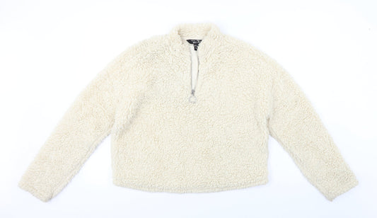 New Look  Girls Ivory   Henley Jumper Size 12-13 Years