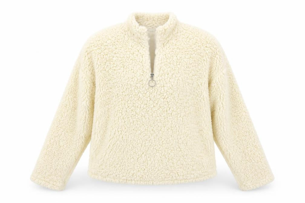 New Look  Girls Ivory   Henley Jumper Size 12-13 Years