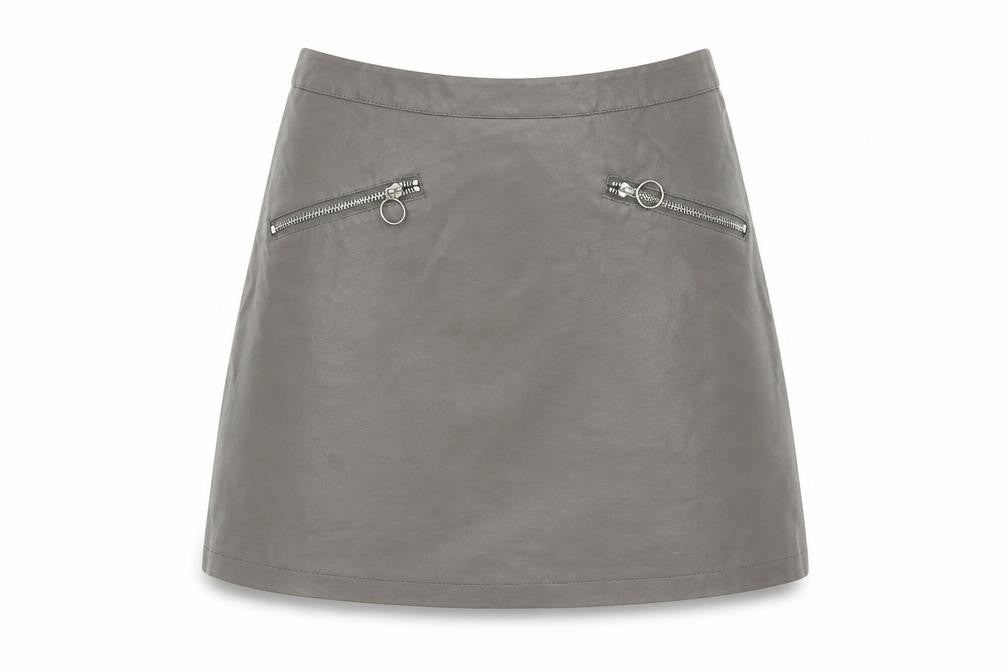 Primark Womens Grey   A-Line Skirt Size 8
