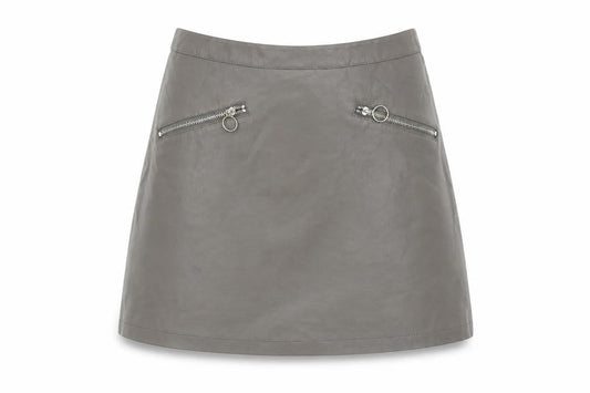 Primark Womens Grey   A-Line Skirt Size 8