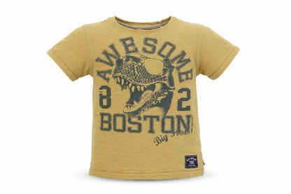 Front view of Next girls’ beige basic t-shirt, size 3, years