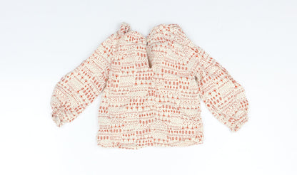 Back view of Marks & Spencer girls’ beige jumper, size 12-18, months
