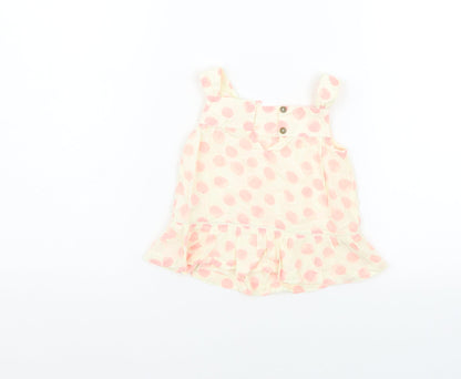Additional front view of F&F girls’ beige geometric a-line, size 12-18, months