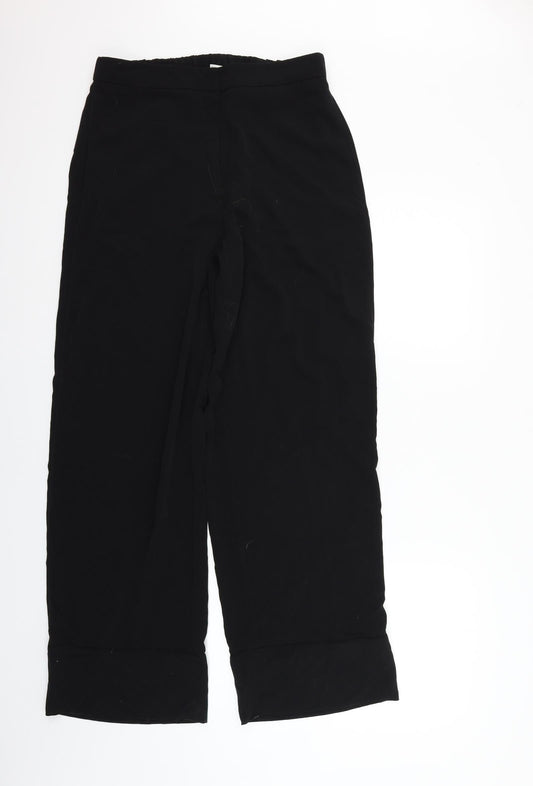 H&M Womens Black   Trousers  Size 12 L29 in