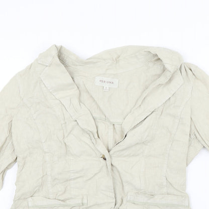 Per Una Womens Beige   Jacket Suit Size 14