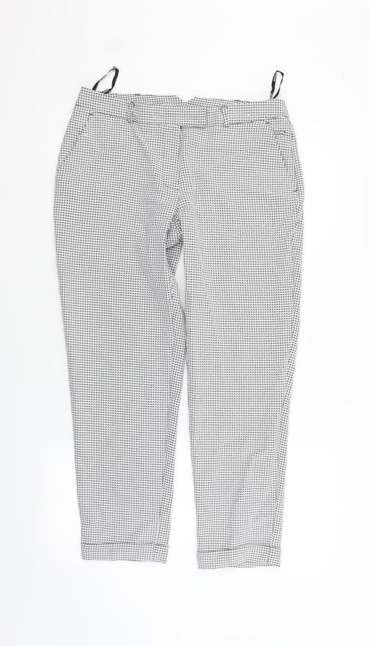 Dorothy Perkins Womens Silver   Trousers  Size 10 L26 in