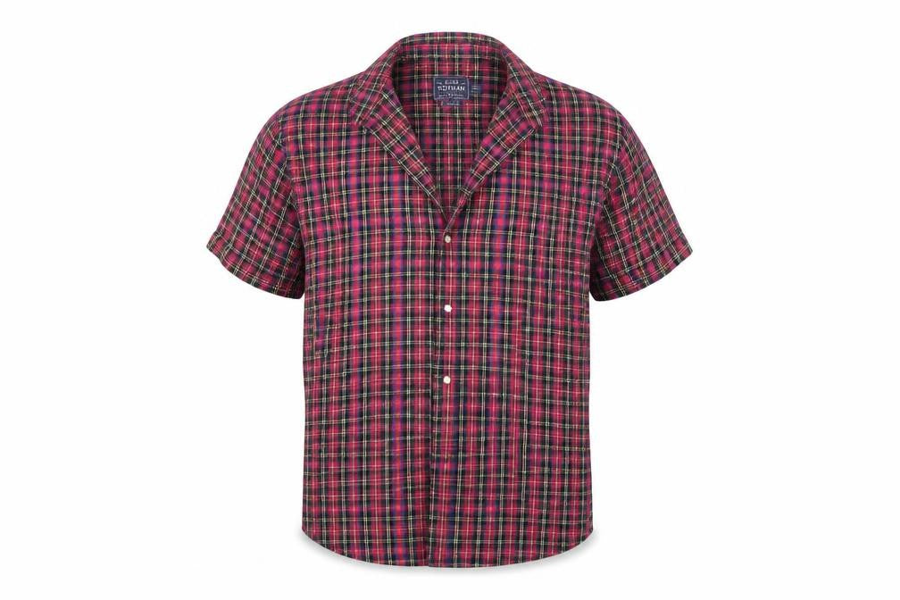 Topman Mens Red Check   Button-Up Size M