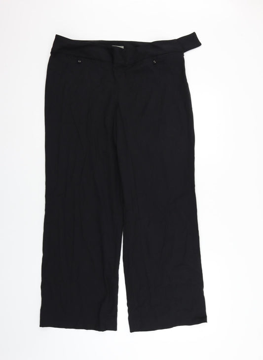 Lilac Womens Black   Trousers  Size 12