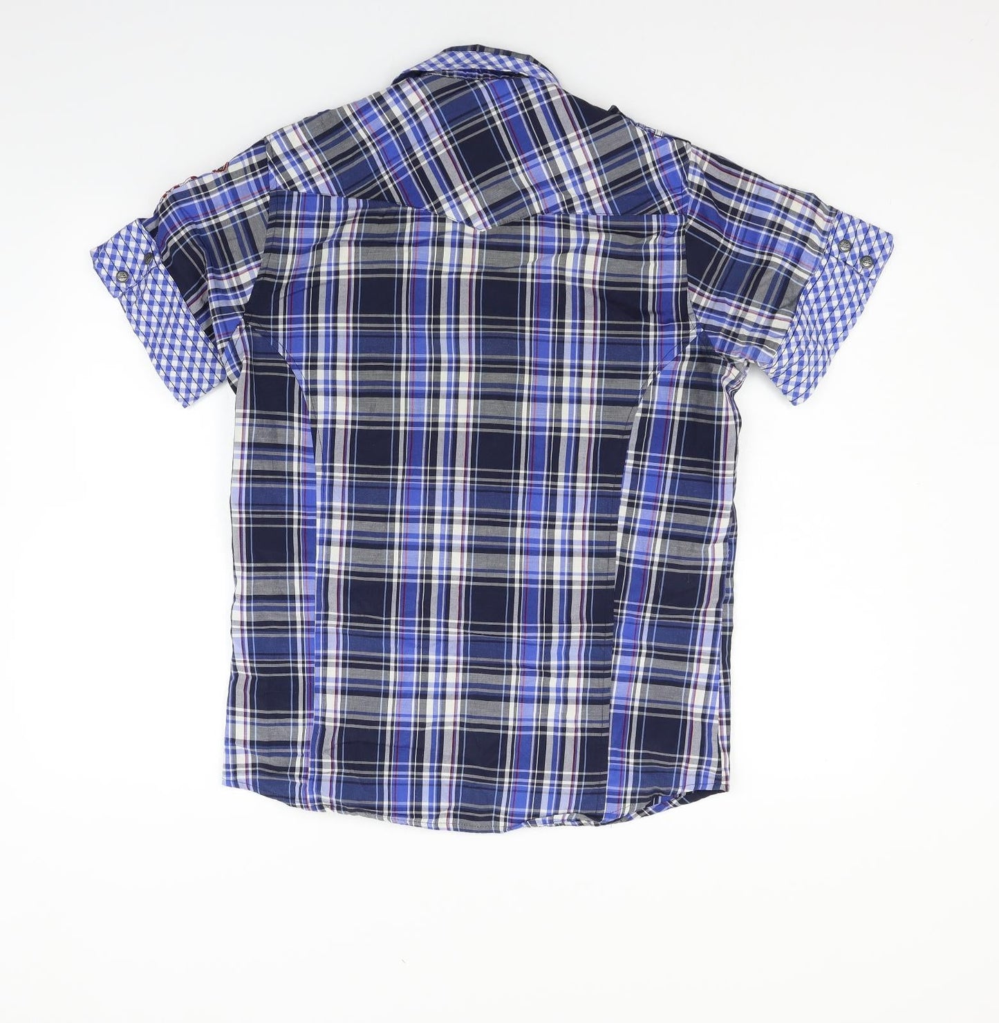 lee copper Mens Blue Check   Button-Up Size S