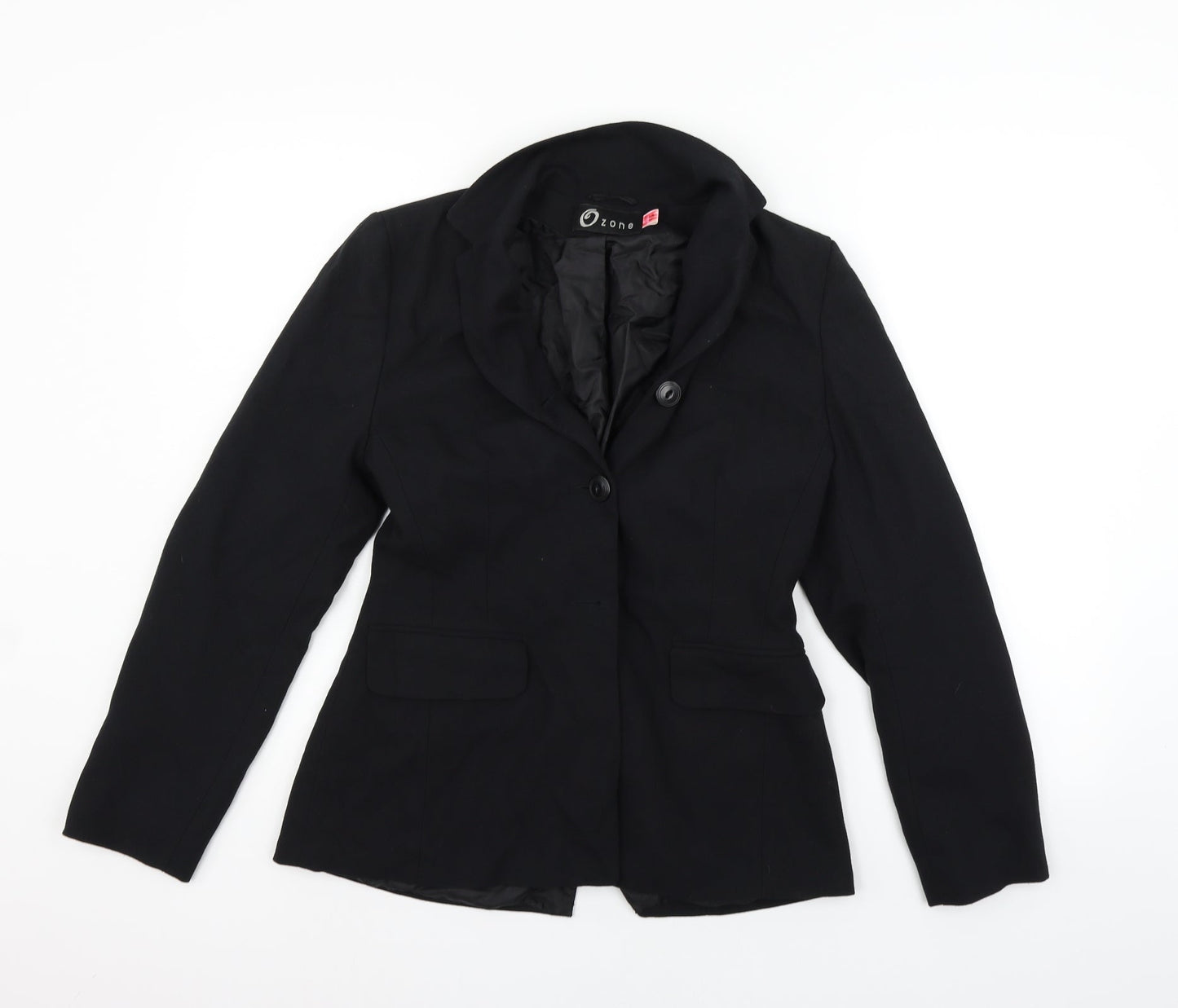 Zone Womens Black   Jacket Suit Size 10