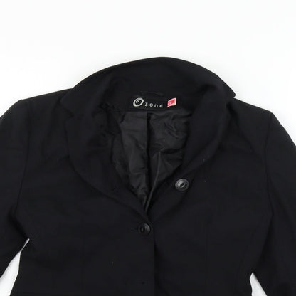 Zone Womens Black   Jacket Suit Size 10