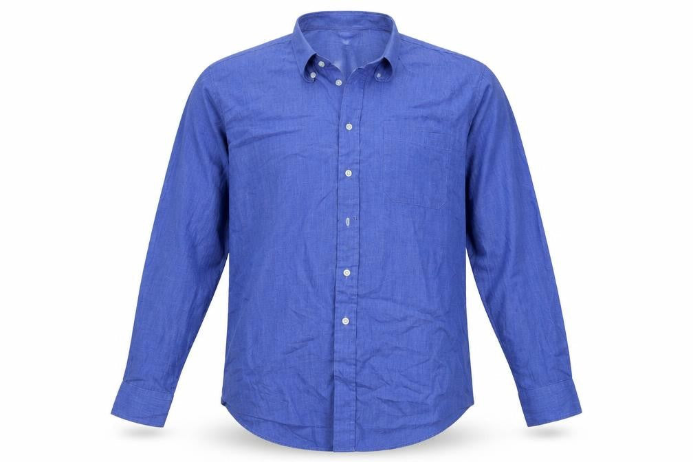 Savanti Mens Blue    Button-Up Size 17  - washable mark