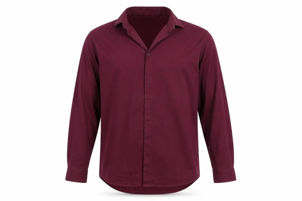 George Mens Purple    Button-Up Size 17.5