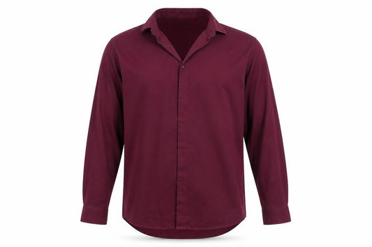 George Mens Purple    Button-Up Size 17.5