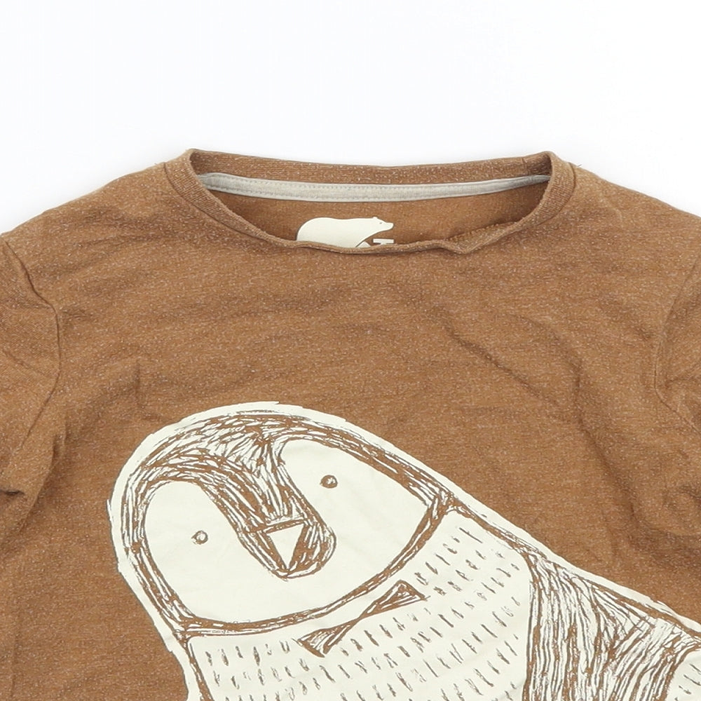 TU Girls Brown   Basic T-Shirt Size 3-4 Years