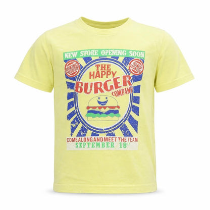 Front view of Rebel boys’ yellow basic t-shirt, size 4-5, years