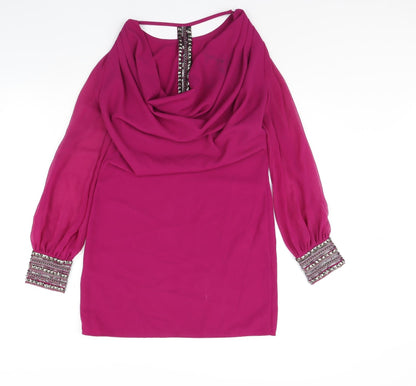 Warehouse Womens Purple   Shift  Size 8