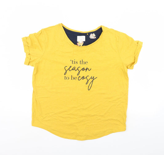 NEXT Womens Yellow Solid  Cami Pyjama Top Size M