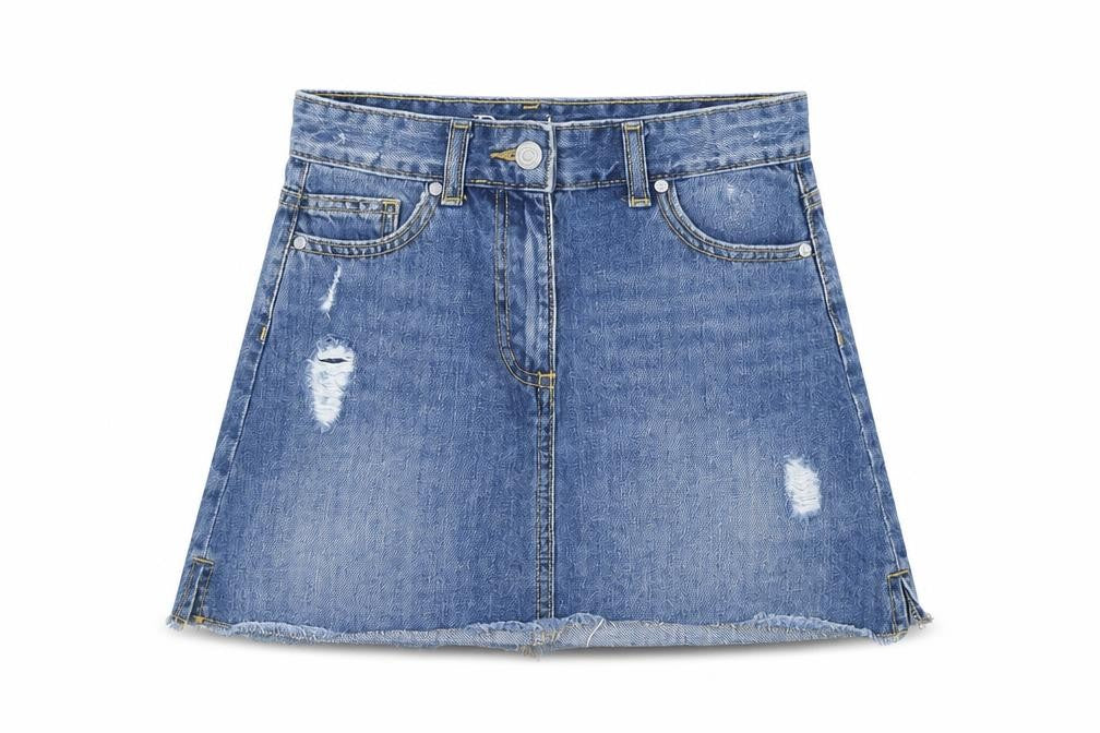 Denim Girls Blue  Denim Mini Skirt Size 10 Years