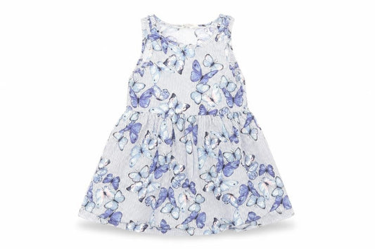 H&M Girls Blue Animal Print  Fit & Flare  Size 2 Years