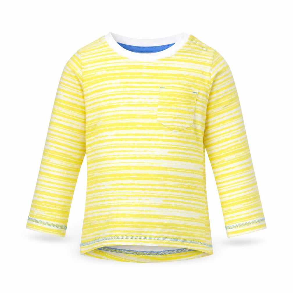 Mothercare Baby Yellow Striped  Basic T-Shirt Size 9-12 Months