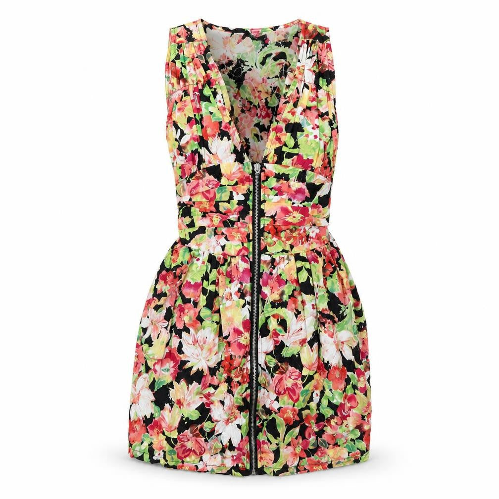 Apricot Womens Black Floral  Mini  Size S