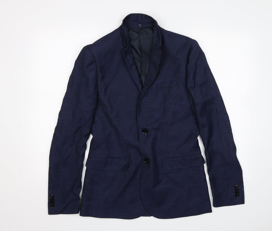 H&M Mens Blue   Jacket Blazer Size 36