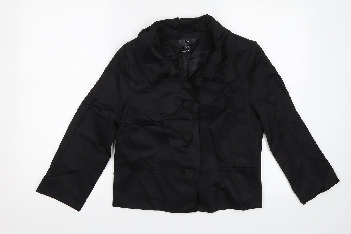 H&M Womens Black   Jacket  Size 12