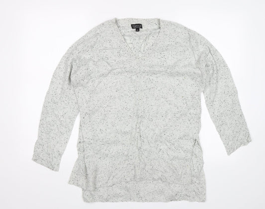 Topshop Womens Grey   Pullover Jumper Size 10