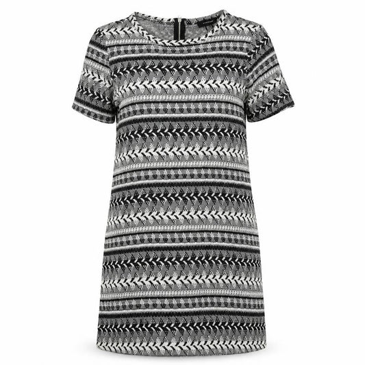 Atmosphere Womens Black Geometric  Sheath  Size 8