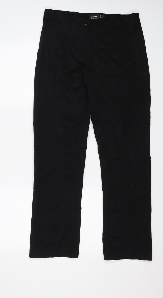 Homa Womens Black   Dress Pants Trousers Size XL L28 in