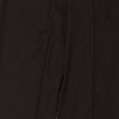 Bonmarché Womens Brown Striped Trousers Size 18 L25 in