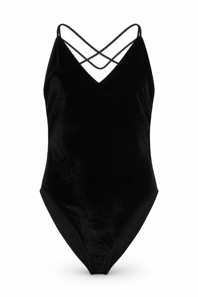 Divided Womens Black   Bodysuit One-Piece Size S