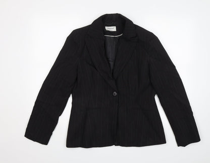 Additional front view of Atmosphere women’s black jacket blazer, size UK 12