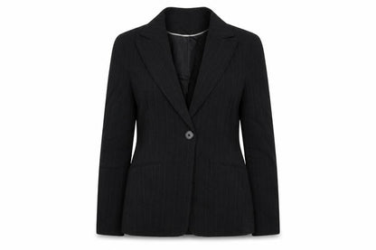 Front view of Atmosphere women’s black jacket blazer, size UK 12