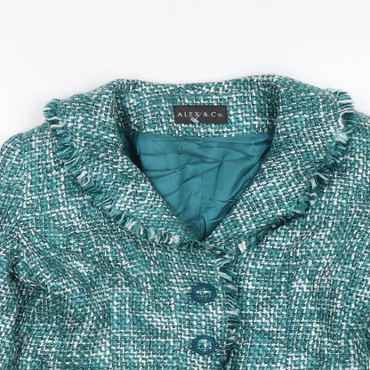 Alex & Co Womens Green   Jacket  Size 8
