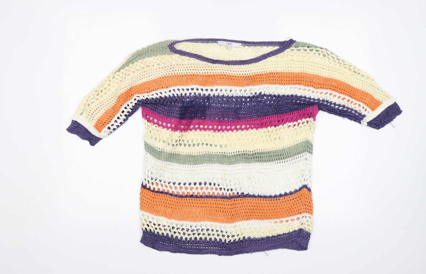 NEXT Womens Multicoloured Striped  Pullover Jumper Size S