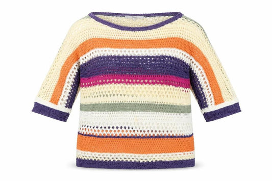 Next Womens Multicoloured Striped  Pullover Jumper Size S