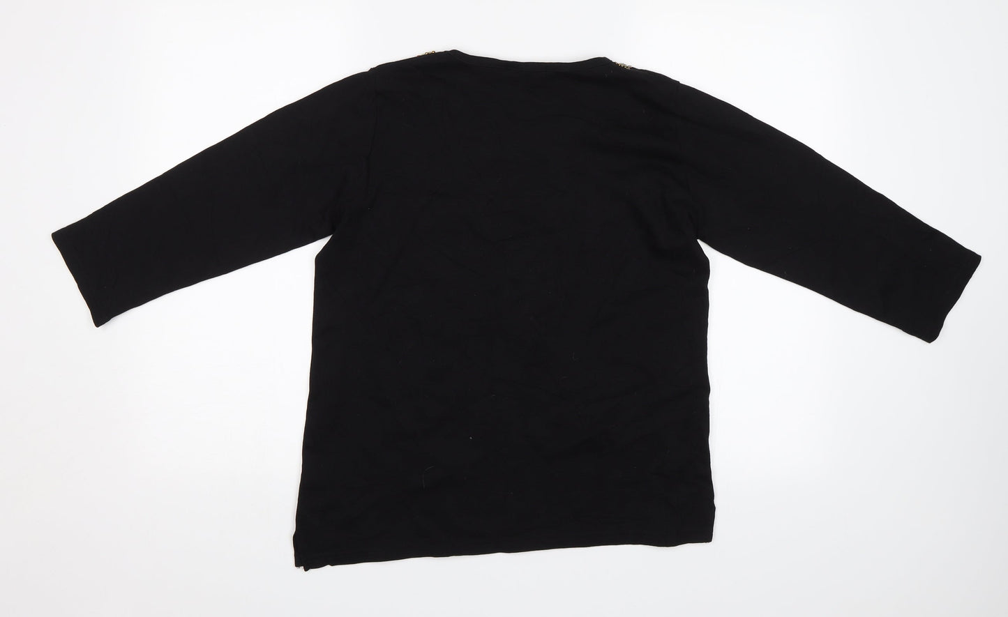 Isle Womens Black   Basic Blouse Size M