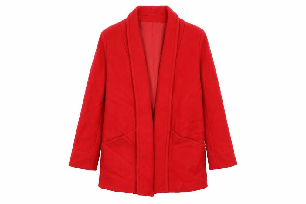 Kashmour Womens Red   Overcoat Coat Size M