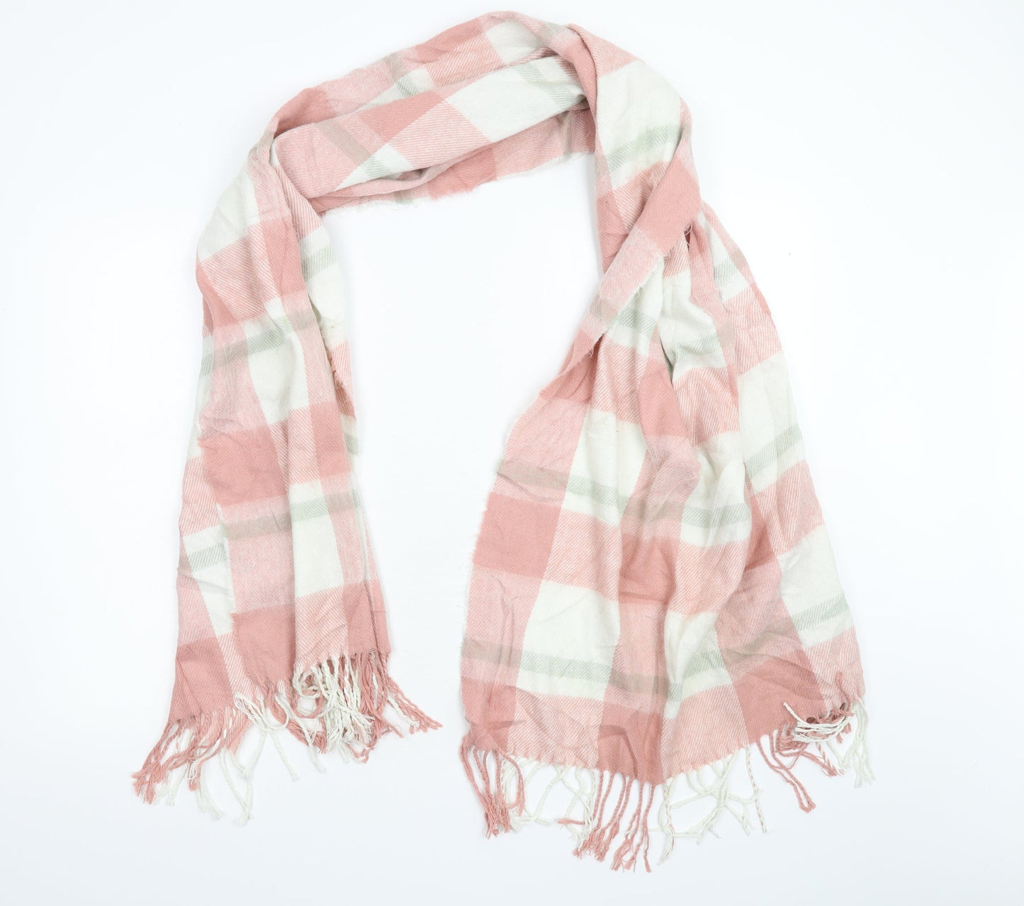 Primark Womens Pink Check   Scarf