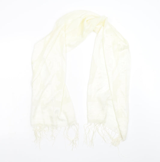 Preworn Womens Ivory Geometric   Scarf