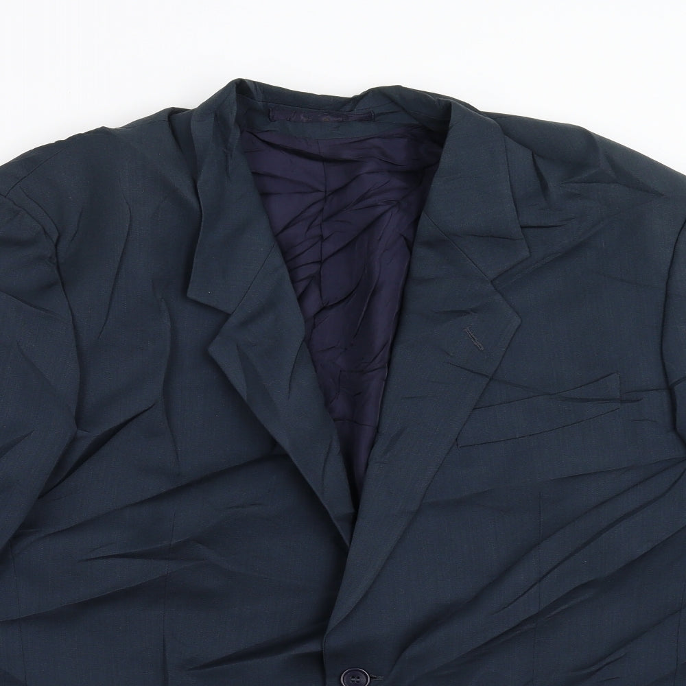 David Moss Mens Blue   Jacket Blazer Size 44
