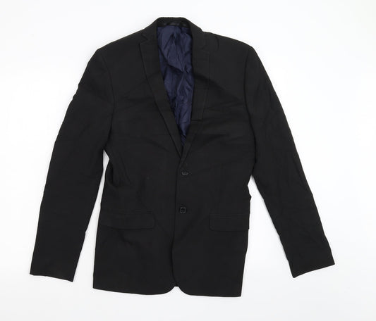 Red Herring Mens Black   Jacket Blazer Size 36