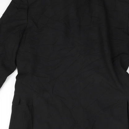Brand and care label for Red Herring men’s black jacket blazer, size 36